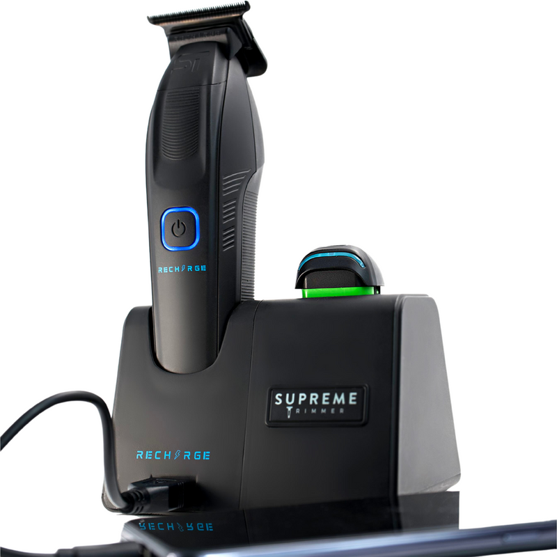 Supreme Trimmer Recharge Trimmer with Removable Battery and Smart Charging Base (ST777)