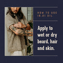 18.21 Man Made High-Performance Beard, Skin & Hair Oil - Absolute Mahogany (60ml/2oz)