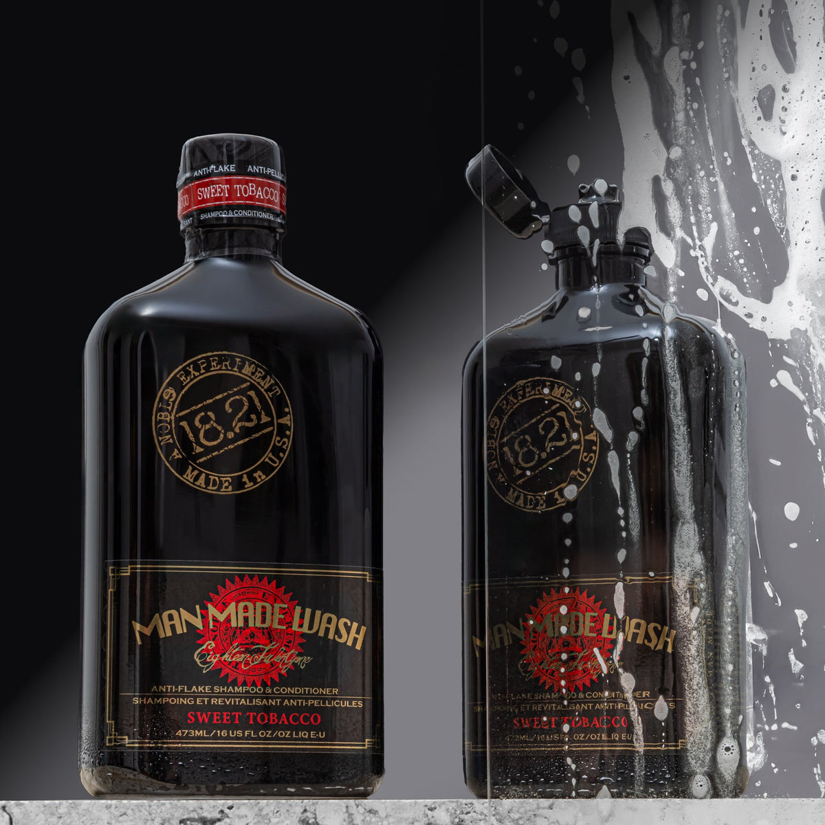 18.21 Man Made Anti-Flake 2-in-1 Dandruff Shampoo & Conditioner - Sweet  Tobacco (473ml/16oz)