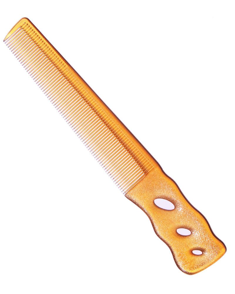 YS Park 231 Short Hair Design Small 6.5" Barber Comb - Camel