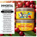 Large yellow pomade jar labeled Samurai Spirit Original Pomade, 150ml.