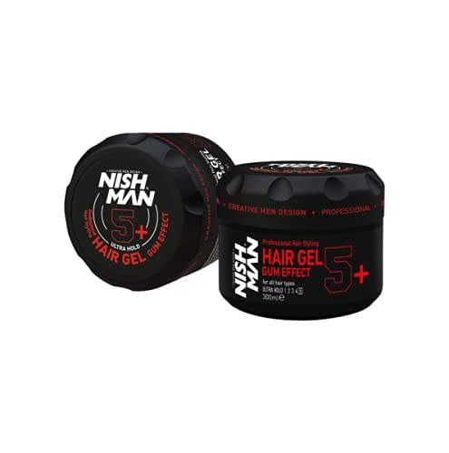 Nishman 5+ Ultra Strong Hold Gum Effect Hair Gel