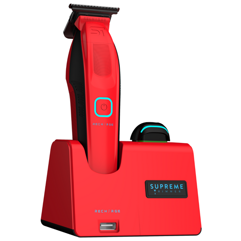 Supreme Trimmer Recharge Trimmer with Removable Battery and Smart Charging Base (ST777)