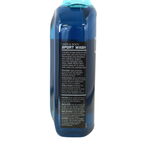 Agadir Men Hair & Body Sport Wash - Active Recharge (508ml/17oz)