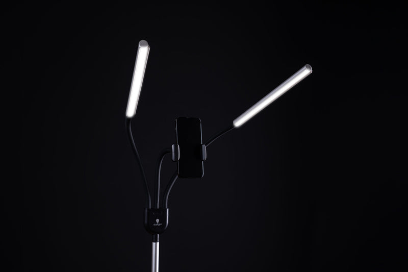 Daylight Premium Gemini LED Portable Floor Lamp with Phone Mount (U35350)