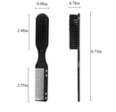 ProStylingTools 2-Sided Barber Fade Clean Comb and Brush Combo