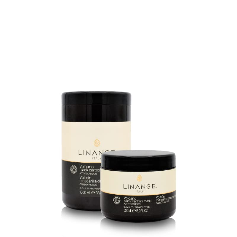 Linange Volcano Black Carbon Vegan Hair Mask