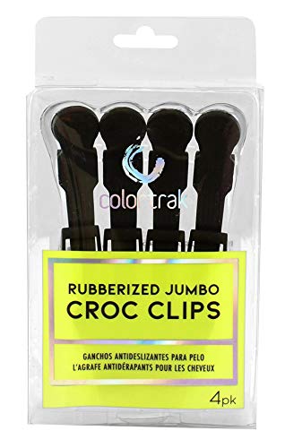 Colortrak Rubberized Jumbo Croc Clips Set - 4pk