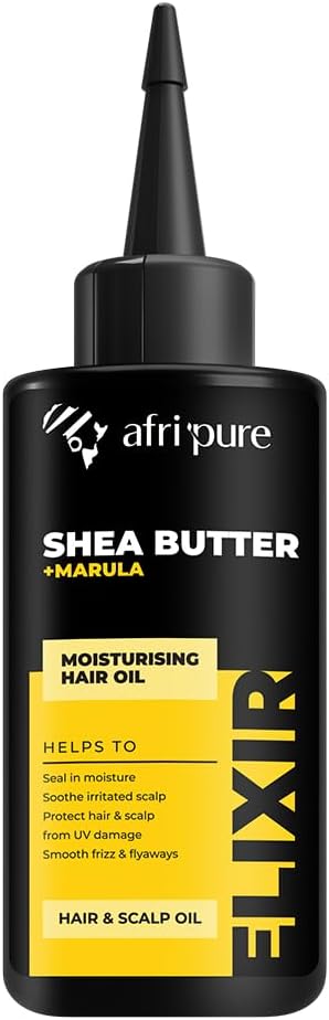 Afri Pure Shea Butter + Marula Hair Oil (100ml/3.4oz)