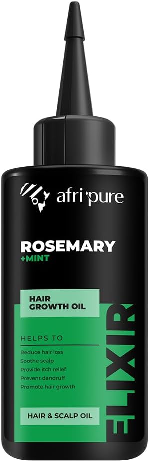 Afri Pure Rosemary + Mint Hair Growth Oil (100ml/3.4oz)