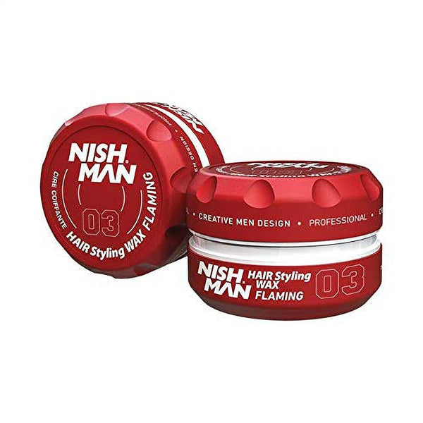 Nishman 01 Aqua Strong Hold Medium Shine Styling Wax - Gum Gum (150ml/