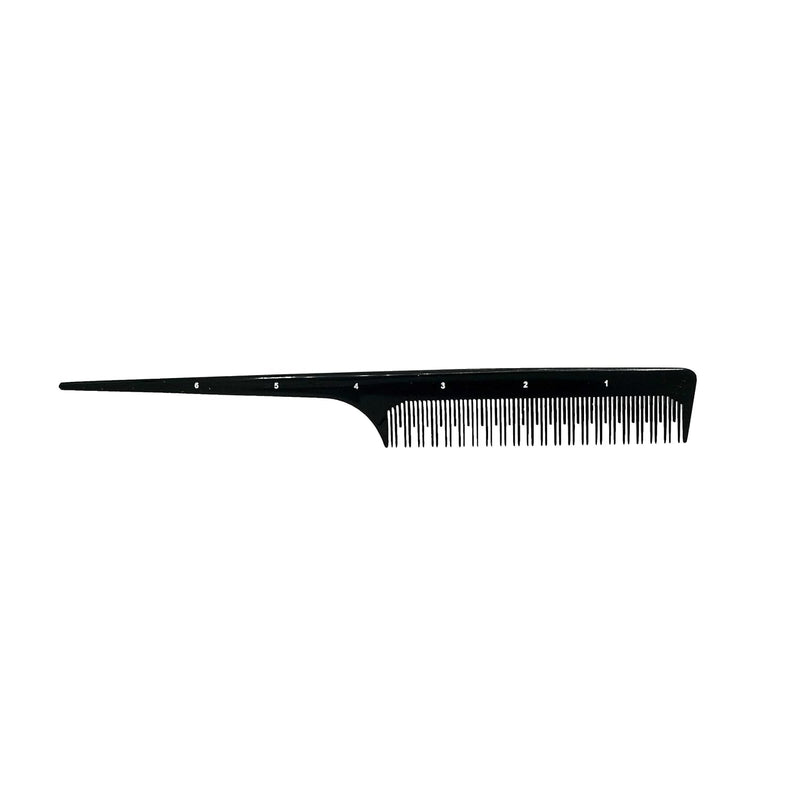 Pegasus Hard Rubber Comb (104) 8" Rat Tail Comb with Staggered Teeth