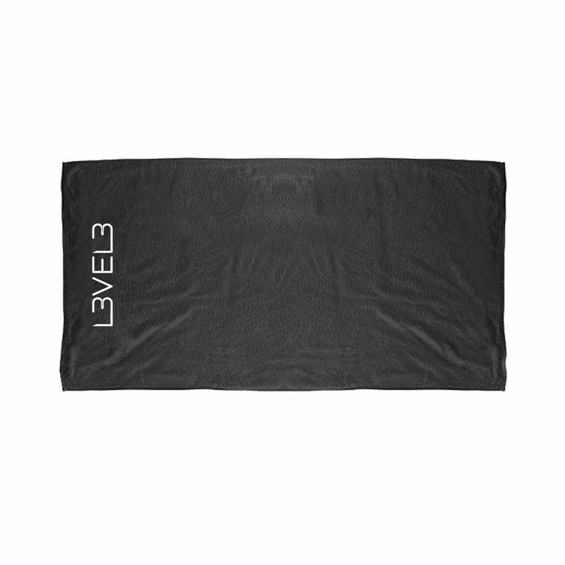 L3VEL3 Premium Shaving Towel - Black