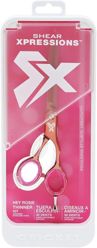 Cricket Shear Xpressions Professional Japanese Stainless Steel Hey Rosie 30T Thinning Shear