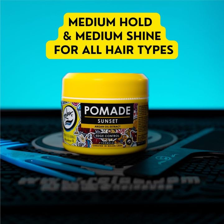 Rolda Sunset Pomade Medium Hold Medium Shine w/ Argan Oil Extract (150g/5.29oz)
