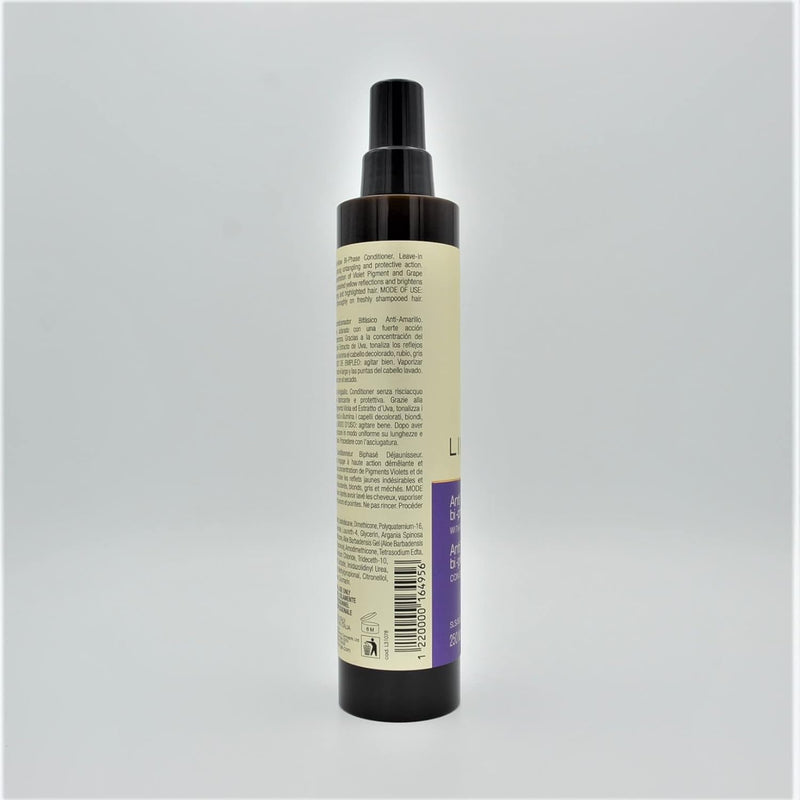 Linange Anti-Yellow Bi-Phase Leave-In Conditioner with Grape Extract (250ml/8.45oz)