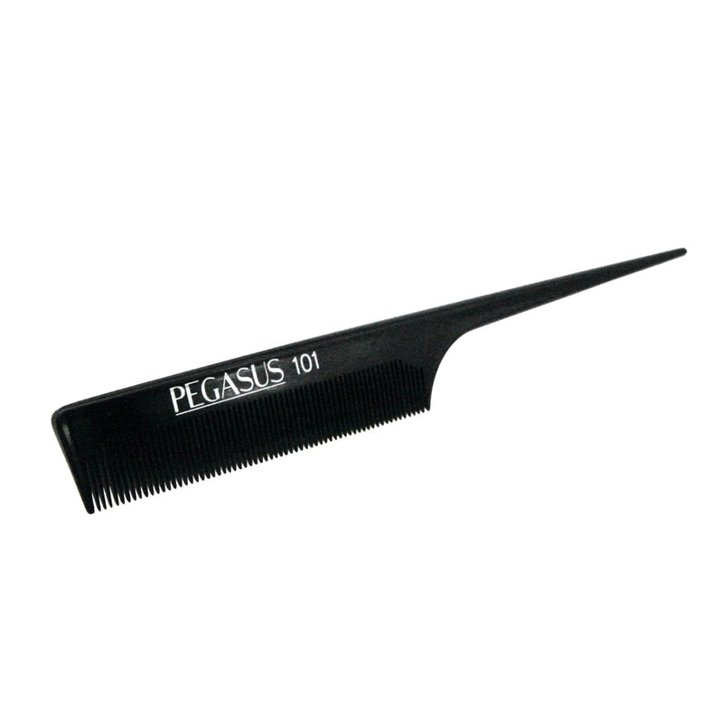 Pegasus Hard Rubber Comb (101) 8" Rat Tail with Fine Teeth