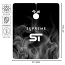 Supreme Trimmer Premium Hair Cutting Barber Cape w/ Hook Clip - Steele Smoke