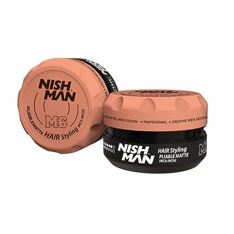 Nishman M6 Super High Hold No Shine Pliable Matte Finish Hair Styling Wax - Inca Inchi (100ml/3.4oz)