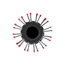 Cricket Static Free RPM Black Round Brush