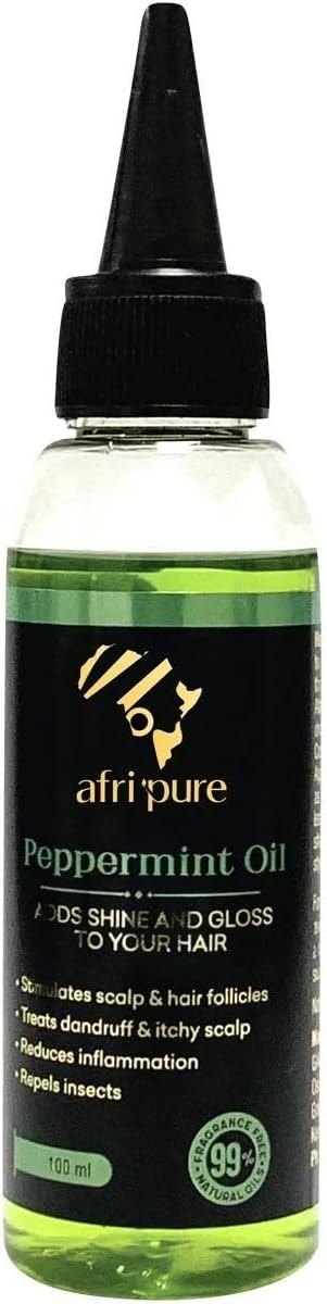 Afri Pure Peppermint Oil (100ml/3.4oz)