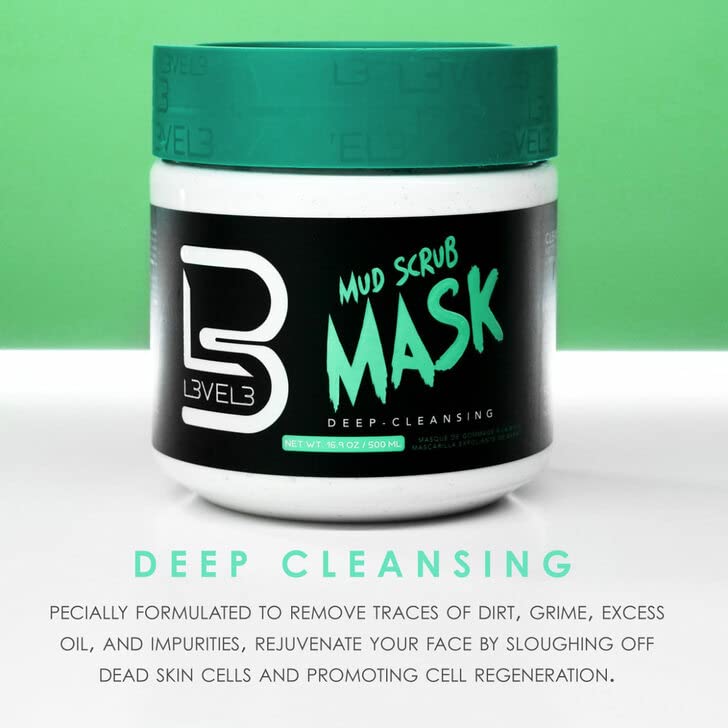 L3VEL3 Deep Cleansing Mud Scrub Mask (500ml/16.9oz)