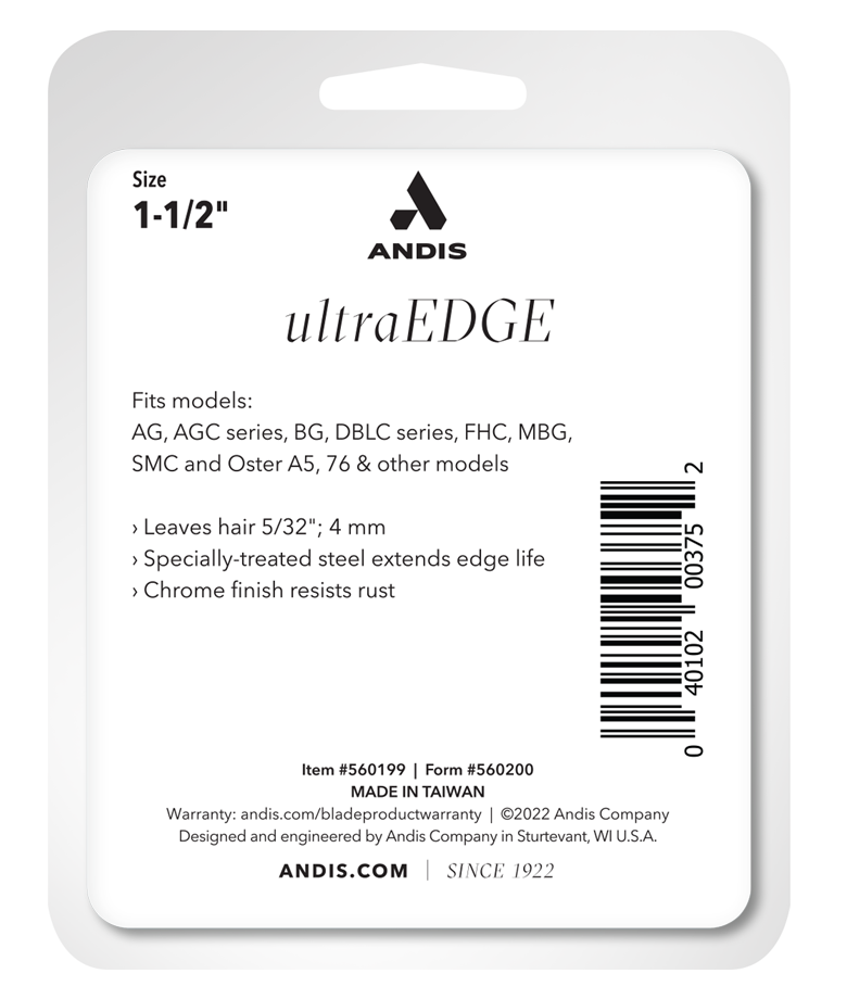 Andis UltraEdge Detachable Blade - Size 1 1/2 (560199)