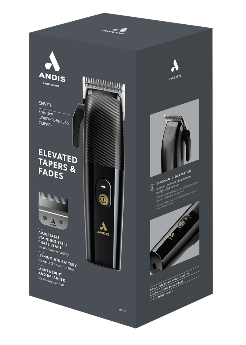 Andis Envy II Clipper - Black (560397)