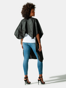 Betty Dain Black Jaguar Bleach-Proof All Purpose Styling Cape
