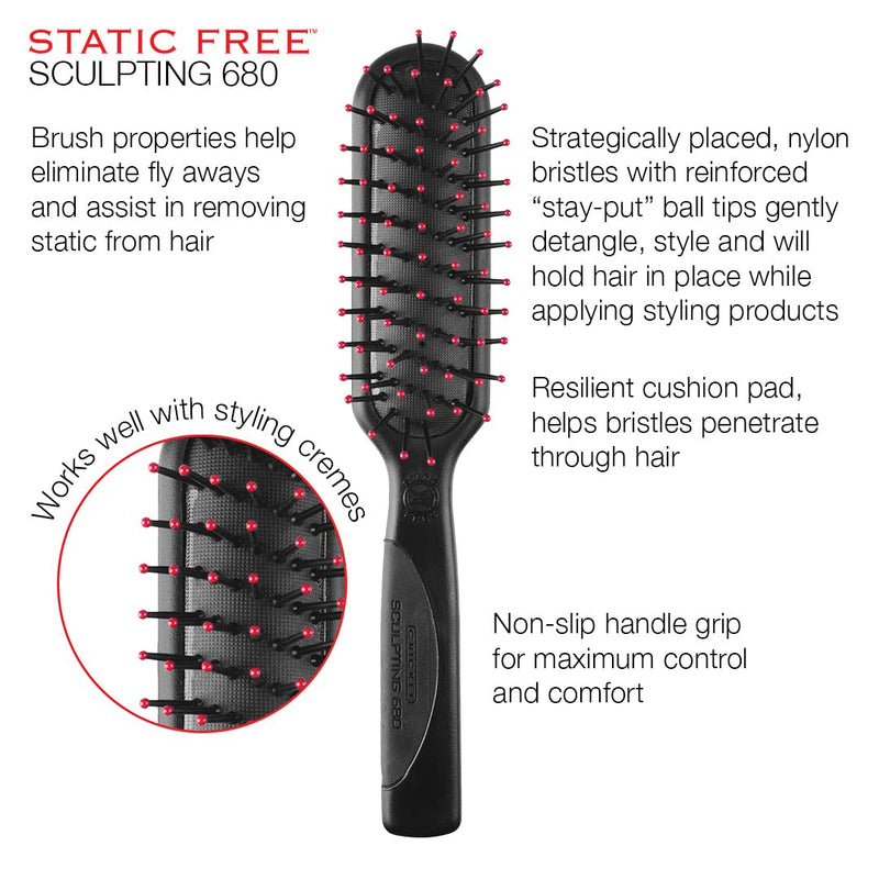 Cricket Static Free Paddle Brush Collection