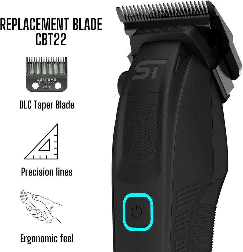 Supreme Trimmer Recharge Clipper with Removable Battery and Smart Charging Base (STC779)