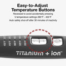 Olivia Garden Titanium + Ion Curling Iron - 1 1/4" + Free Detangling Brush