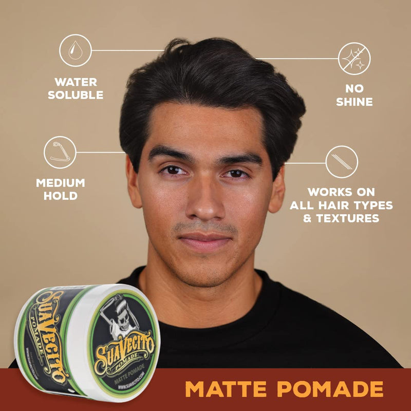 Suavecito No-Shine Matte Pomade w/ Medium Hold