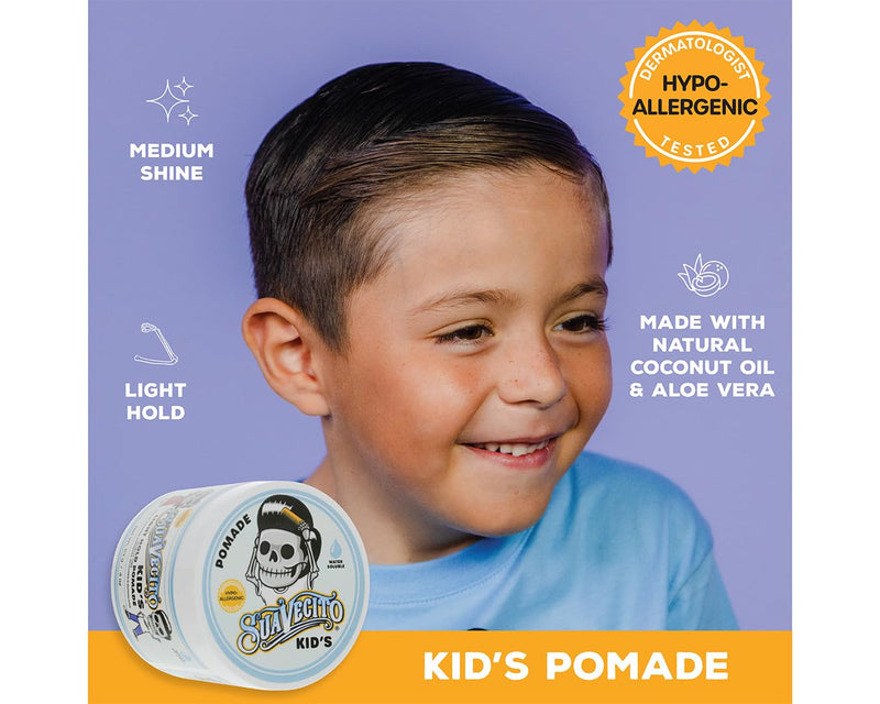 Suavecito Water Soluble Light Hold Medium Shine Pomade for Kids (113g/4oz)