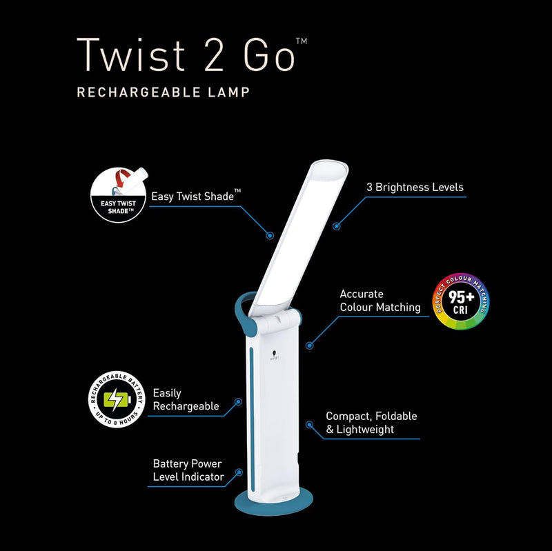 Daylight Twist 2 LED Portable Go Lamp (U35090)