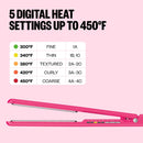 BaBylissPRO Limited Edition Pink Rush Digital Ultra-Thin Flat Iron - 1" (BNT4172THP)