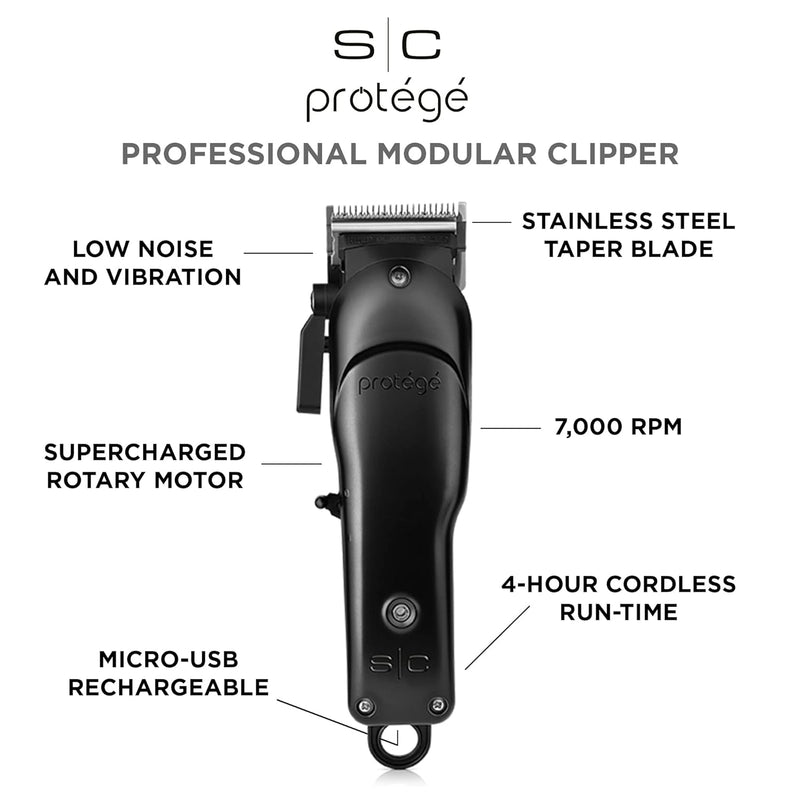 Stylecraft Protege Clipper - Metallic Matte Black (SCAP)