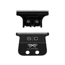 StyleCraft Black Diamond X-Pro Wide Fixed Blade &  Black DLC "The One Cutter Trimmer Replacement Blade Set (SC536B)