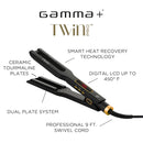 Gamma+ Twin Flat Iron Styler (GP702B)