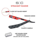 StyleCraft Deluxe Camo Line Straight Edge Razor Tool (SCDL804R)
