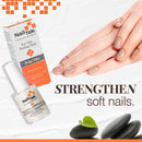 Nail Tek ridge filler base coat bottle with natural fingernails and box
