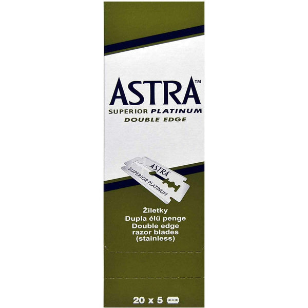 Astra Superior Platinum Double Edge Blades - 100ct