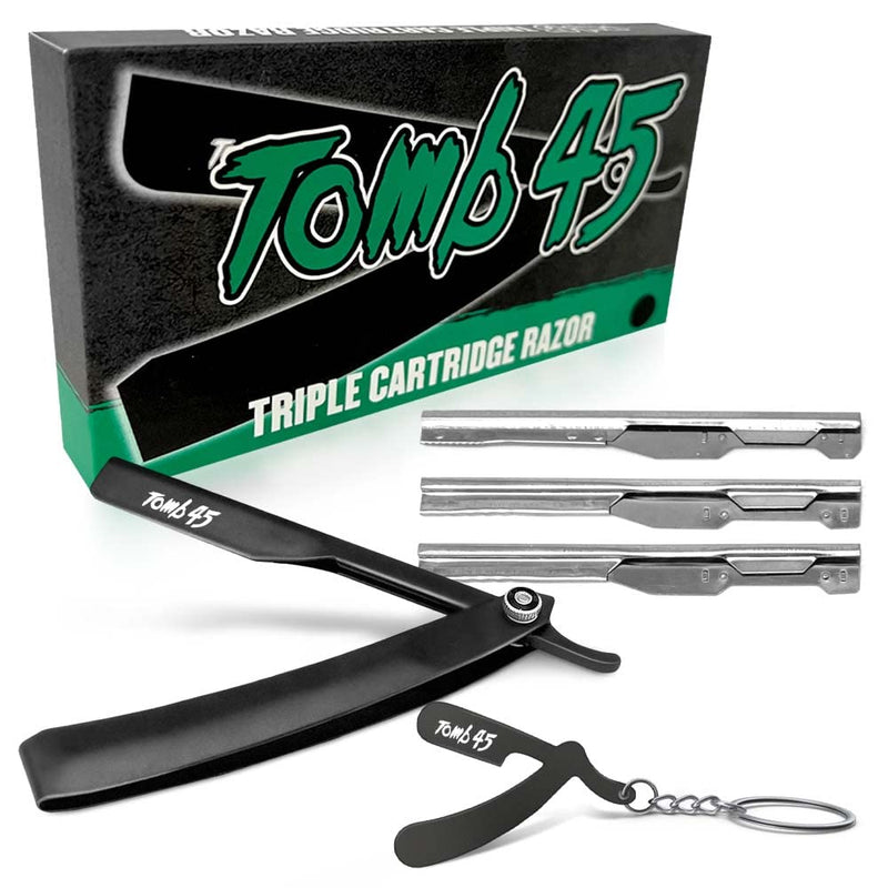 Tomb45 Triple Cartridge Razor Holder w/ Free Keychain