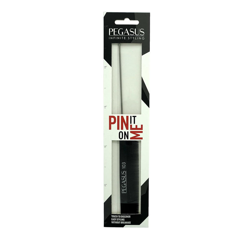 Pegasus Hard Rubber Comb (103) 9.75" Pin Tail Comb
