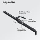 BaBylissPRO Porcelain Ceramic Spring Curling Iron