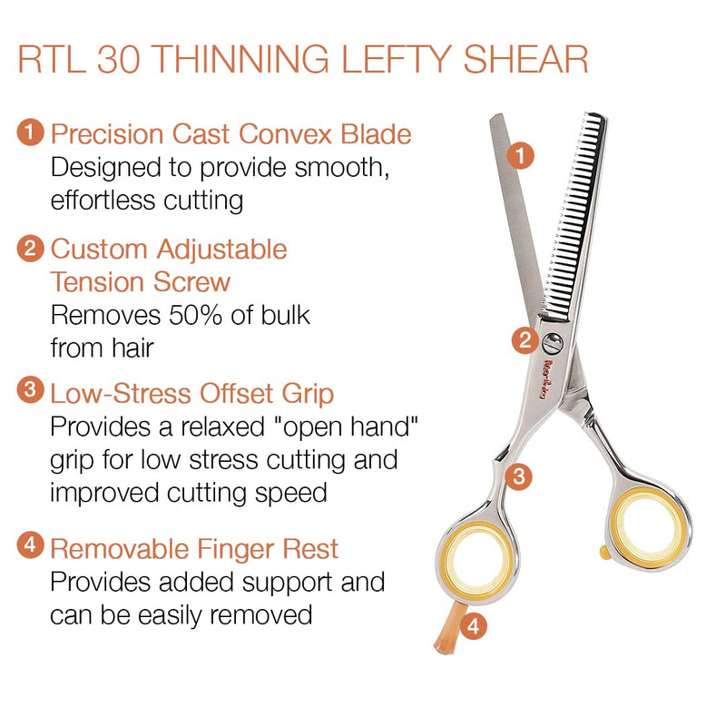 Cricket Centrix Roc-It Dog RTL 30 Professional Thinning Shear - Lefty