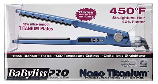BaByliss PRO Nano Titanium Ionic Flat Iron - 1 1/4" (BABNT2091TN)