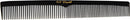 Krest Cleopatra 7" Flat Square Styling Comb (No. 410) - Black