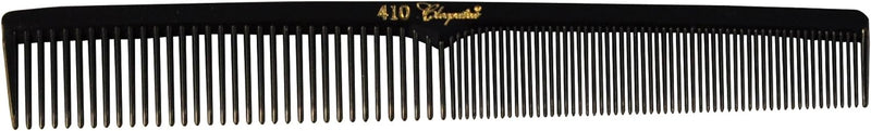 Krest Cleopatra 7" Flat Square Styling Comb (No. 410) - Black