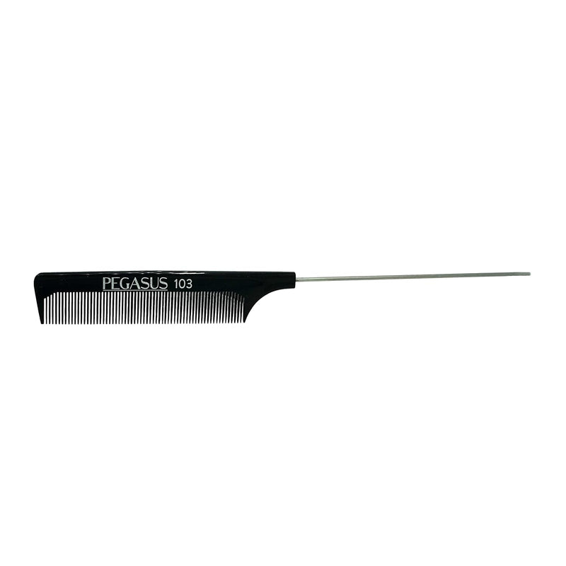 Pegasus Hard Rubber Comb (103) 9.75" Pin Tail Comb